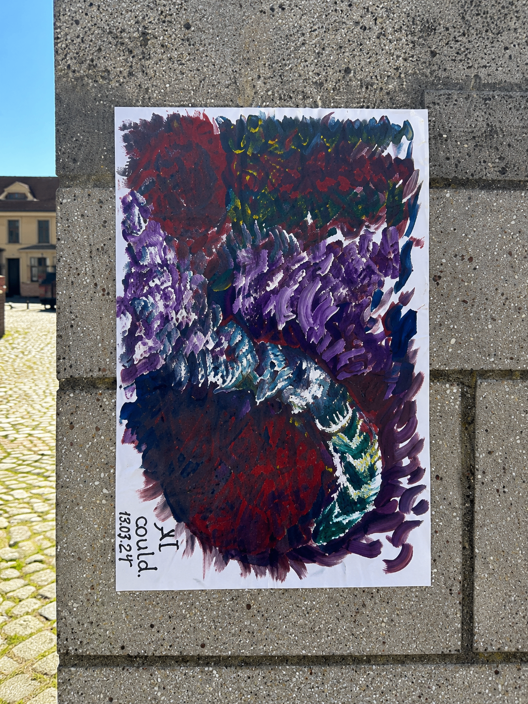 Plakat · Hausfassade