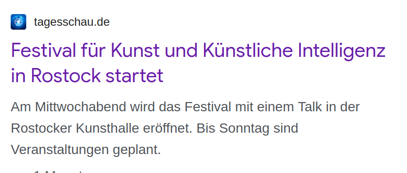 tagesschau.de teaser about YES AI CAN